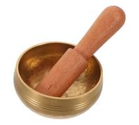 JOINPAYA Cuenco Tibetano de Meditación Nepalí de Cobre Martillado 8 CM Cuenco Musical de Yoga Metálico para Canto Relajación Viajes y Bienestar Espiritual