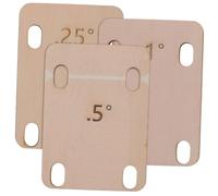 JOINPAYA Cuñas De Madera Para Mástil De Guitarra 3 Piezas Accesorio De Ajuste Para Placa Del Mástil Espaciadores Para Reparación y Optimización Del Ángulo Uso Guitarras Eléctricas y Acústicas