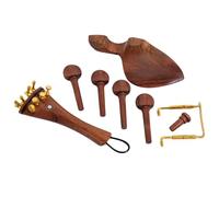JOINPAYA de Accesorios para Violín Acabado Café de Madera Juego de 15 Piezas Elaboración para Violines de Bricolaje