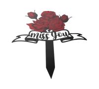 JOINPAYA Decoración De Lápidas Metálicas para Cementerios Marcador Conmemorativo para Tumbas De Mascotas De Recuerdo para Cementerios para Jardines De Descanso