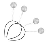 JOINPAYA Diadema Antenas de Bola de Purpurina, 5 Piezas, Accesorio para Disfraces Marcianos y Fiestas Espaciales, Ligero y Cómodo para Adultos, Adecuado Decoración de Cumpleaños
