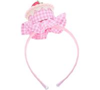JOINPAYA Diadema Cómodo para Uso Adecuado Ajuste y para Fiestas de Elástico Pinky Adorable Pastel Diseño de Fresa, Tela Niñas Diario