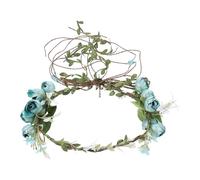 JOINPAYA Diadema de Flores para Boda en Azul, Tocado Guirnalda Simulada, Accesorio para Mujer en Eventos al Aire Libre y Celebraciones