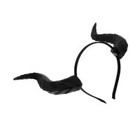 JOINPAYA Diadema de Pu Diseño Gótico Único de Cuernos de Dragón Negra Accesorio de Cosplay Cómodo para Halloween y Carnaval para Mujer