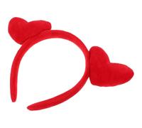 JOINPAYA Diadema de San Valentín Roja Corazón Enamorado Accesorio de Disfraz para Mujer y Niña Diadema Brillante de 1 Pieza Adecuado para Bodas Fiestas y Despedidas de Soltera