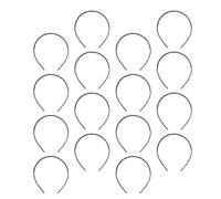 JOINPAYA Diademas con Peine Dentado Antideslizante Negras de Plástico 18 Unidades para Mujer y Hombre Diademas Flexibles para Yoga Maquillaje y Cuidado Facial Accesorio DIY para