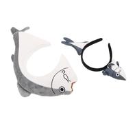 JOINPAYA Diademas Divertidas de Pez Marino 2 Unidades Tamaño Grande y Pequeño para Cosplay y Disfraces de Fiesta Diseño de Dibujos Animados para Mujeres y Niños