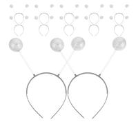 JOINPAYA Diademas para Mujer 12 Piezas Bolas de Espuma Plateadas Accesorios Brillantes para Fiestas y Cosplay Diademas Decorativas Cómodas y Ajustables para Halloween y Eventos Temáticos