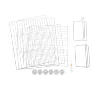 JOINPAYA Divisor Ajustable para Congelador Comercial 43-57 Cm Ancho X 64,5 Cm Alto, Separador de Rejilla Metálica Resistente para Estantes de Refrigerador, Organizador para Almacenamiento