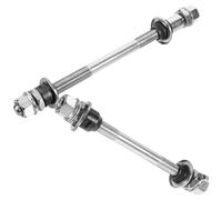 JOINPAYA Ejes Delanteros y Traseros para Bicicleta Montaña y Carretera Juego de 2 Piezas M10 Eje Resistente de Hierro Duradero para Reparación y Mantenimiento de Ruedas