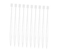 JOINPAYA Enhebrador de Agujas de Punzón de Acero 015X150Mm para Hilo Fino y Agujas Pequeñas 10 Piezas Blancas para Bordado DIY y Manualidades Abalorios