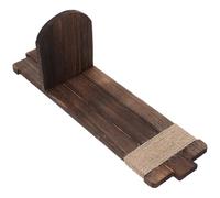 JOINPAYA Estante para Velas de Madera Estilo Country, Accesorio de Pared Funcional para Sala y Entrada, Plataforma Decorativa en Tono café