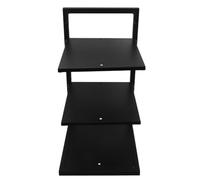 JOINPAYA Estantería Metálica de Escritorio Ajustable Negro Múltiples Capas | Diseño Minimalista Nórdico, Estructura Triangular Estable, Adecuado para Oficina, Dormitorio y Manualidades