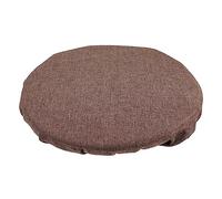 JOINPAYA Estera de heces telescópica Plegable Taburete de Camping Plegable afuera Taburete al Aire Asiento Largo cojín para Acampar al Aire cojín portátil Lino de imitación Café