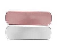 JOINPAYA Estuche Metálico para Organizar Pequeños Objetos para Bolígrafos 2piezas Diseño Clamshell en Escritorios, Adecuado para Decoración Colegio y Uso Escolar