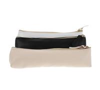 JOINPAYA Estuche para Lápices de Gran Capacidad 3 Piezas de Piel Sintética PU Diseño Delgado y Portátil Colores y Organizador Multifuncional para Oficina Universidad y Escuela