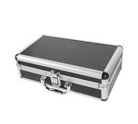 JOINPAYA Estuche para Micrófono Profesional Portátil Soporte De Aleación De Aluminio y Capa Interna Acolchada, Maletín Ligero para Micrófonos Inalámbricos En Transmisiones y Transporte