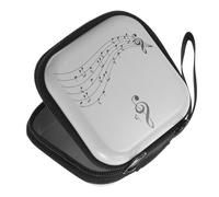 JOINPAYA Estuche Porta Púas de Guitarra de Hojalata Cierre de Cremallera Compacto y Portátil Organizador Multifuncional para Accesorios Musicales Adecuado para Púas Colofonia y Clavos