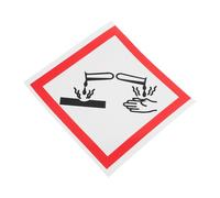 JOINPAYA Etiqueta Adhesiva de Pvc Fácil Identificación Resistente al Múltiples Formas para Señal de Seguridad Corrosiva en Entornos Laborales y Ambientales