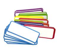 JOINPAYA Etiquetas Magnéticas de Borrado en Seco Reutilizables 81 Piezas Papel Magnético Multiuso en 9 Colores Ideales para Placas de Identificación Pizarras Blancas y Neveras