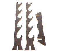 JOINPAYA Expositor de Baquetas de Madera 5 Niveles, Soporte para Varitas y Baquetas Compatible Bateristas y Coleccionistas de Rock