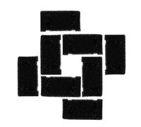 JOINPAYA Filtro de Esponja Tipo U para Fuente de Agua de Mascotas 8 Piezas Repuesto para Bebedero de Gatos y Perros Filtración de Pelo Polvo y Metales Pesados Compatible Dispensadores