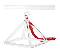 JOINPAYA Forma de Pirámide de 4 Pulgadas con Varita para Meditación y Terapia de Sonido, Adecuado para Espacios de Yoga y Relajación