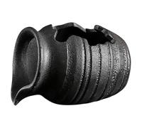 JOINPAYA Fuente de Cerámica Pequeña Negra Cascada Abierta Decoración de Jardín y Balcón Jarrón Circulación de Agua para Exteriores Accesorio para Peceras y Acuarios Fuente Decorativa