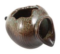 JOINPAYA Fuente Decorativa de Cerámica Pequeña para Jardín Exterior Tinaja Sistema de Filtración y Diseño de Fondo Abierto Adecuado para Circulación de Agua y Decoración de Espacios