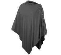 JOINPAYA Funda de Lactancia Multifuncional para Cochecito de Ñiño para Mamás, Cubierta Transpirable y Antiviento, Delantal de Enfermería Elástico, Color Gris Oscuro, Protección Exterior