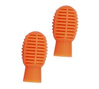 JOINPAYA Funda de Silicona Textura Flexible para Baquetas de Batería Naranja para Proteger y Silenciar Puntas 2piezas en Práctica Musical