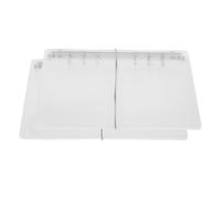 JOINPAYA Fundas para Carpeta A6 de 6 Anillas Transparentes 2 Unidades Protector de Cuaderno de PP Resistente al Agua Álbum de Fotos Portátil y Organizador de Hojas Sueltas para Agenda y