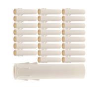 JOINPAYA Fundas para Velas de Lágrima Diseño Moderno y Simple 24 en PP Blanco, Cubiertas para Portalámparas de Araña Reemplazo Duradero para Decoración de Salón