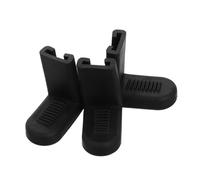 JOINPAYA Gancho de Garra Antideslizante de Goma para Caja de Batería, Soporte de Montaje Ajustable, Accesorios para Percusión, Pack de 3 Piezas Negras para Batería de Marcha