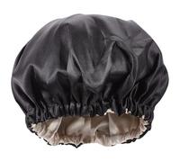 JOINPAYA Gorro de Ducha para Niños Negro de Poliéster, Cómodo y Ligero Ajuste Invisible, Adecuado para Viajes y Baño Diario