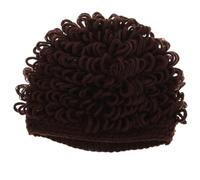 JOINPAYA Gorro para Recién Nacido Tipo Peluca Afro, Gorro de Punto de Hilo, Circunferencia 40-50cm, para Bebés y Pequeños, Cálido, para Invierno, Fiestas y Actividades al Aire Libre