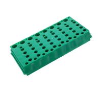 JOINPAYA Gradilla 0,5 de Plástico Tubos para y Verde de Ensayo 56 Agujeros, Soporte Duradero Práctico Ml, 1,5 Ml y 2 Ml Adecuado para Laboratorio
