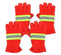 JOINPAYA Guantes Ignífugos de Algodón Naranja para Bomberos y Rescatistas, Resistentes al Calor Agarre Mejorado y Transpirables, Ideales para Incendios Forestales y Situaciones Críticas,