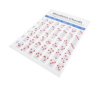 JOINPAYA Guía Práctica De Acordes Para Mandolina Diagrama De Dedos y Acordes Para Principiantes Para Aprender Rápidamente