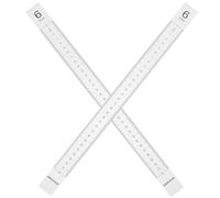 JOINPAYA Guías Acrílicas Transparentes para Laminar Arcilla 6 MM Juego de 2 Tiras Niveladoras para Medir Grosor Regla para Cortar Cerámica y Modelado en Alfarería y Escultura