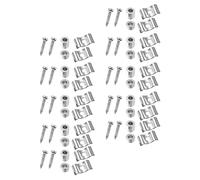 JOINPAYA Hebillas Metálicas para Guitarra Eléctrica 10 Juegos Accesorios de Guitarra para Bloqueo de Cuerdas en Clavijero Diseño Compacto y Duradero para Partes