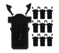 JOINPAYA Hebillas para Cubo de Basura, Pack de 10 Unidades Negras, Pestillos de Clip para Botes Domésticos Tipo Pulsador