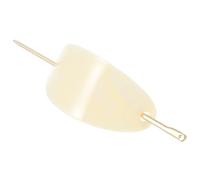 JOINPAYA Horquilla Cabello de Aleación en Color Beige Claro, Diseño Ovalado y Estilo Francés, Adorno Sencillo para Mujer y Niña en Fiestas, Bodas y Eventos Obsequios