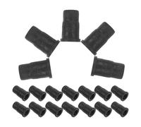JOINPAYA Insertos de Manguito de Rueda ABS Negro 20 Piezas para Muebles de Madera y Ruedas Giratorias con Resistencia al Desgaste