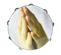 JOINPAYA Instrumento Musical Infantil Pandereta De Mano Para Danza Juguete De Percusión Para Niño Niña Fácil De Usar y Seguro Para Fiestas y Actividades Creativas