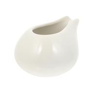 JOINPAYA Jarra Fácil de Limpiar Diseño Creativo Occidental sin Asa de Cerámica de Color Claro y Conveniente para Crema y Salsa para Uso en Casa o Banquetes