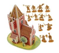 JOINPAYA Juego De 100 Piezas Modelo Caballero Soldados cifra Figuras de Caballeros Medievales Juguete Figuras del Salvaje Oeste Figuras del ejército en Miniatura el plastico Golden