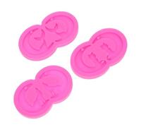 JOINPAYA Juego de 3 Moldes de Silicona para Pendientes y Llaveros de Resina Epoxi Formas Luna Canino Pez y Gato Molde para Joyería DIY de 145 Pulgadas Kit para Colgantes Artesanales