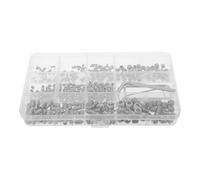 JOINPAYA Juego de 400 Tornillos Autoperforantes Prisioneros de Acero Inoxidable M3/4/5/6/8 y Resistentes Corrosión para Accesorios de Baño y Reparaciones Hogar