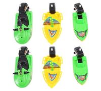 JOINPAYA Juego de 6 Barcos de Juguete para Baño y Piscina Modelos de Lancha y Moto Acuática de Plástico Colores Aleatorios Seguro y Portátil para Pequeños
